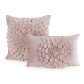 Poszewka Dekoracyjna 45x45 Flores2 Kwiat pudrowa