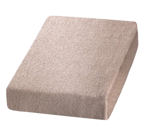 Prześcieradło FROTTE Z GUMKĄ 160x200 Beżowy Ciepły 