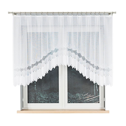 Firanka gotowa żakardowa Modesta 250x120cm biała 