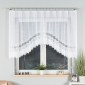 Firanka gotowa żakardowa Modesta 250x120cm biała 