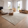 Dywan 140x190 Nova 1 Pasy Nowoczesny beżowy
