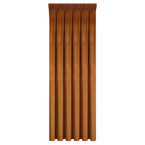 Zasłona gotowa na taśmie MELANIE 140x270 ruda