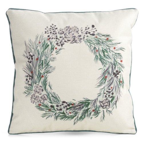 Poszewka Świąteczna 45x45 Dekoracyjna Merry Christmas beżowa