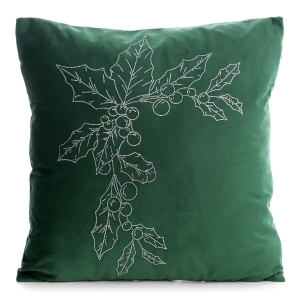 Poszewka Świąteczna 45x45 Dekoracyjna Merry Christmas zielona