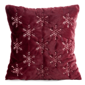 Poszewka Świąteczna 45x45 Dekoracyjna Merry Christmas bordowa