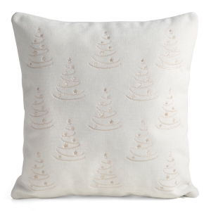 Poszewka Świąteczna 45x45 Dekoracyjna Merry Christmas kremowa