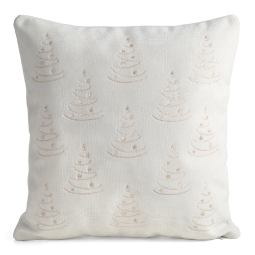 Poszewka Świąteczna 45x45 Dekoracyjna Merry Christmas kremowa