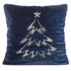 Poszewka Świąteczna 45x45 Dekoracyjna Merry Christmas granatowa
