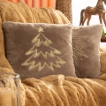 Poszewka Świąteczna 45x45 Dekoracyjna Merry Christmas zielona
