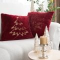 Poszewka Świąteczna 45x45 Dekoracyjna Merry Christmas zielona