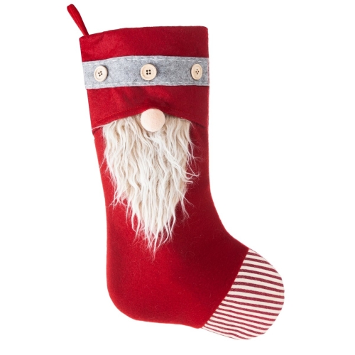 Skarpeta Świąteczna 50cm Dekoracyjna Merry Christmas biała / czerwona