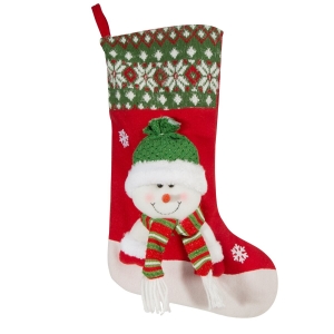 Skarpeta Świąteczna 50cm Dekoracyjna Merry Christmas czerwona / zielona   