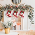 Skarpeta Świąteczna 50cm Dekoracyjna Merry Christmas czerwona / zielona   