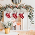 Skarpeta Świąteczna 28x50 Dekoracyjna Merry Christmas czerwona