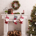 Skarpeta Świąteczna 50cm Dekoracyjna Merry Christmas czerwona 