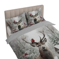 Pościel Świąteczna 160x200 Świąteczny Holland MERRY CHRISTMAS   
