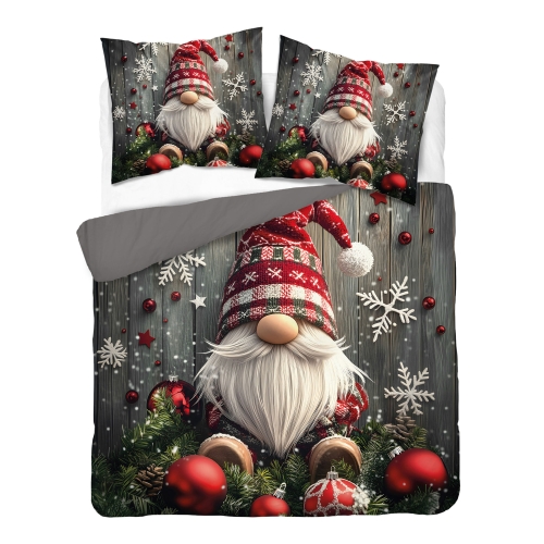 Pościel Świąteczna 220x200 Skrzat Świąteczny Holland MERRY CHRISTMAS  