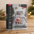 Pościel Świąteczna 140x200 Mikołaj Renifer Świąteczny MERRY CHRISTMAS   