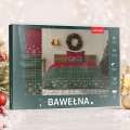 Pościel Świąteczna 140x200 Świąteczne Gwiazdki Kratka Zielona 100% Bawełna  