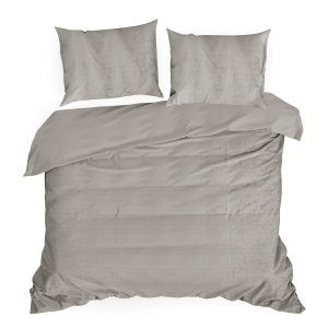 Pościel Bawełniana Tencel Premium 160x200 Tulia 4 Kwiatowa srebrna / szara