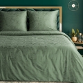 Pościel Bawełniana Tencel Premium 220x200 Tulia 1 Kwiatowa zielona