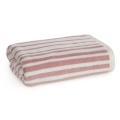 Ręcznik 70x140 Claudia pudrowy Paski Premium bawełna 500gr   