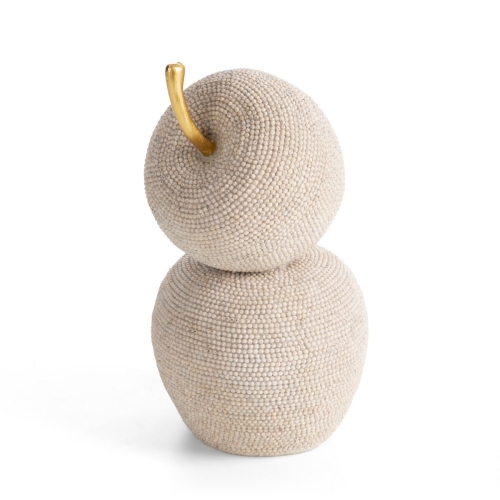 Figurka z żywicy poliestrowej Jabłka 10 x 10 x 19 cm beżowe