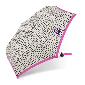 Parasol Benetton Ultra Mini Wild Dots eggnog kieszonkowy manualny 