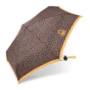 Parasol Benetton Ultra Mini Wild Dots burlwood kieszonkowy manualny 