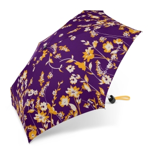 Parasol Benetton Ultra Mini Flat Floral gloxinia kwiatowy kieszonkowy manualny 