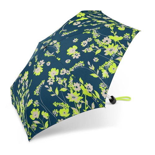 Parasol Benetton Ultra Mini Flat Floral deep lake kwiatowy kieszonkowy manualny