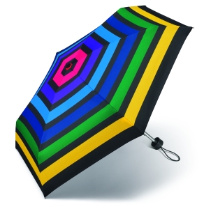 Parasol Benetton Ultra Mini Multicolor Strip Paski kieszonkowy manualny