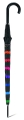 Parasol Benetton Długi Long Multicolor Strip Paski Automatycznie otwierany
