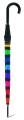 Parasol Benetton Długi Long Multicolor Strip Paski Automatycznie otwierany