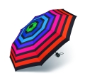 Parasol Benetton Mini AC Multicolor Strip Paski kieszonkowy Automatycznie otwierany