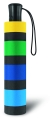 Parasol Benetton Mini AC Multicolor Strip Paski kieszonkowy Automatycznie otwierany