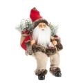 Święty Mikołaj 40cm Figurka Dekoracyjna Merry Christmas czerwony / beżowy 