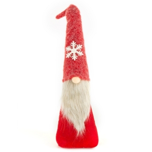 Skrzat Świąteczny 62cm Figurka Dekoracyjna Merry Christmas czerwony 