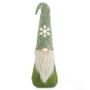 Skrzat Świąteczny 62cm Figurka Dekoracyjna Merry Christmas zielony