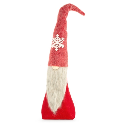Skrzat Świąteczny 87cm Figurka Dekoracyjna Merry Christmas czerwony 