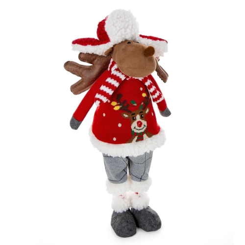 Renifer Świąteczny 20x12x52cm Figurka Dekoracyjna Merry Christmas   