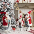 Święty Mikołaj 45cm Figurka Dekoracyjna Merry Christmas czerwony / biały 