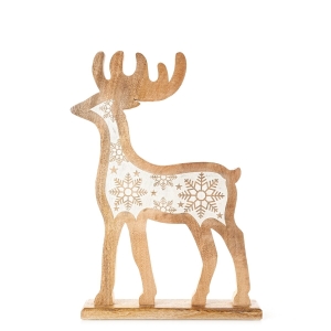 Jelonek Świąteczny 23x5x32cm Figurka Dekoracyjna Merry Christmas    