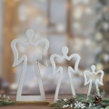Aniołek Świąteczny 16x5x31cm Figurka Dekoracyjna Merry Christmas    