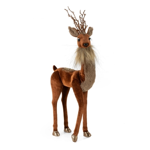 Jelonek Świąteczny 19x8x45cm Figurka Dekoracyjna Merry Christmas      