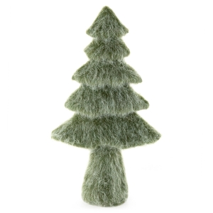 Choinka Świąteczna 17x9x31cm Figurka Dekoracyjna Merry Christmas Zielona