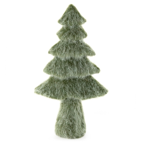Choinka Świąteczna 17x9x31cm Figurka Dekoracyjna Merry Christmas Zielona