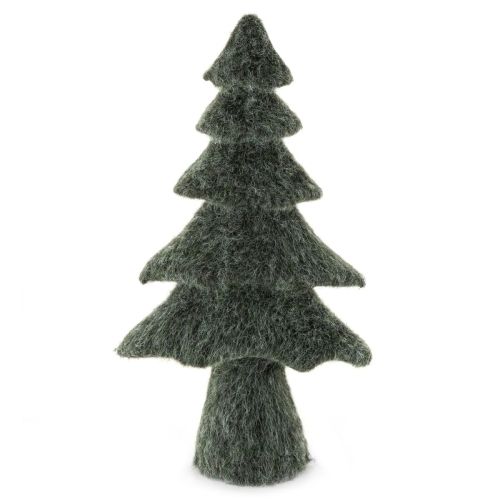 Choinka Świąteczna 24x12x43cm Figurka Dekoracyjna Merry Christmas Zielona 