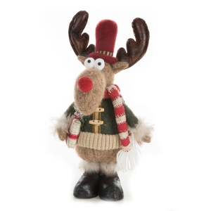 Renifer Świąteczny 24x14x35cm Figurka Dekoracyjna Merry Christmas     