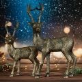Jelonek Świąteczny 22x9x42cm Figurka Dekoracyjna Merry Christmas   